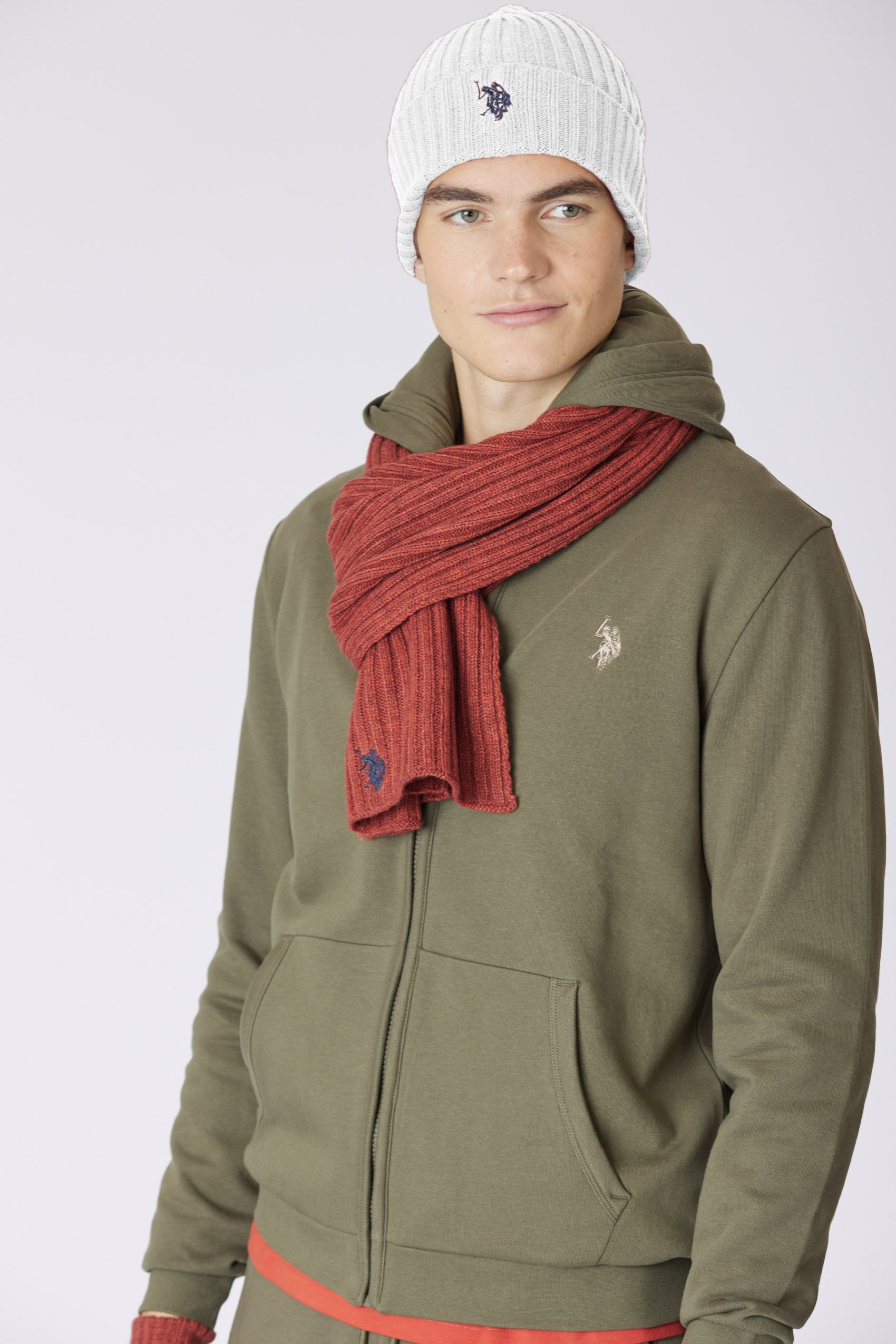 Berretto misto lana a coste