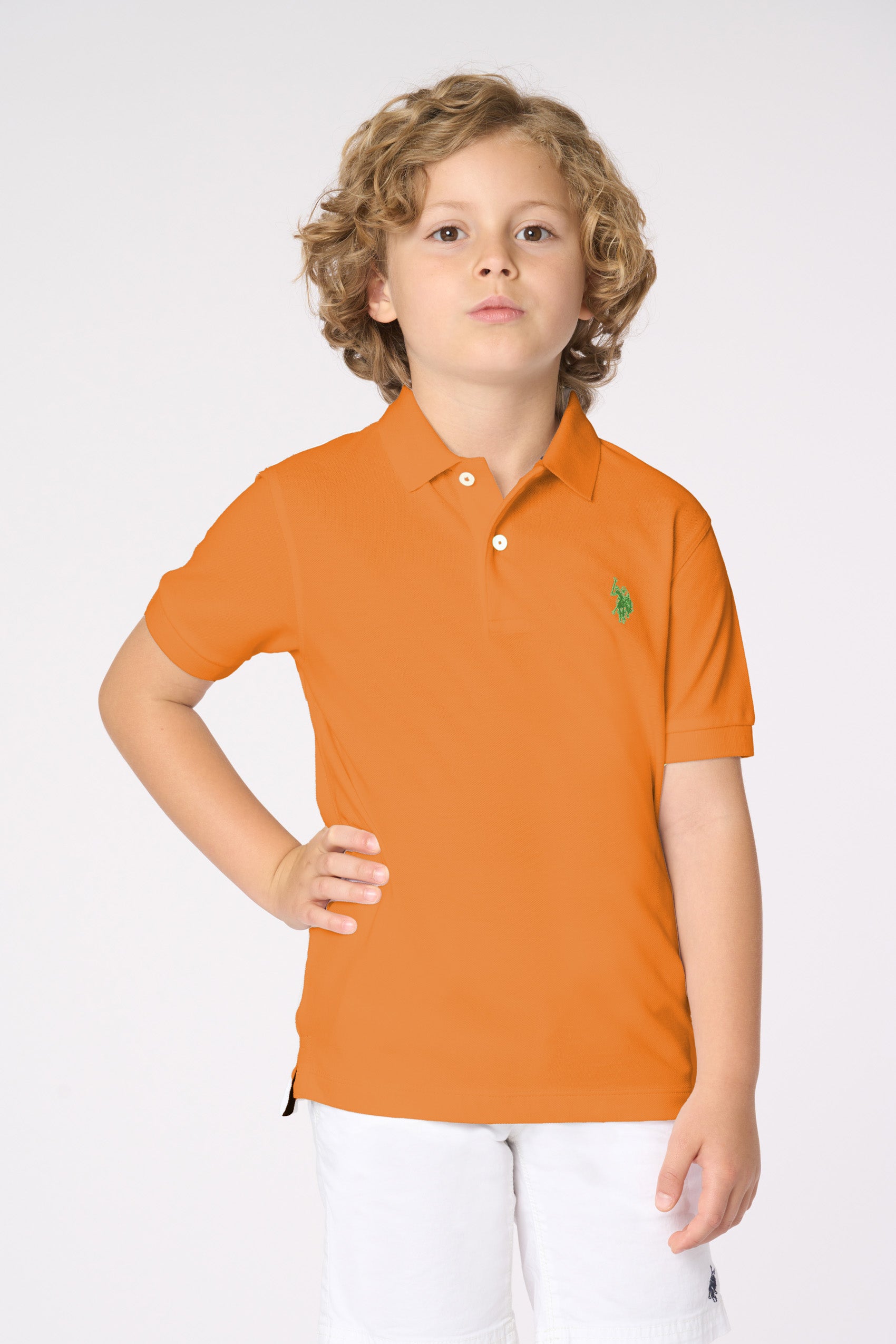 Polo shirt da bambino con logo in cotone piquet