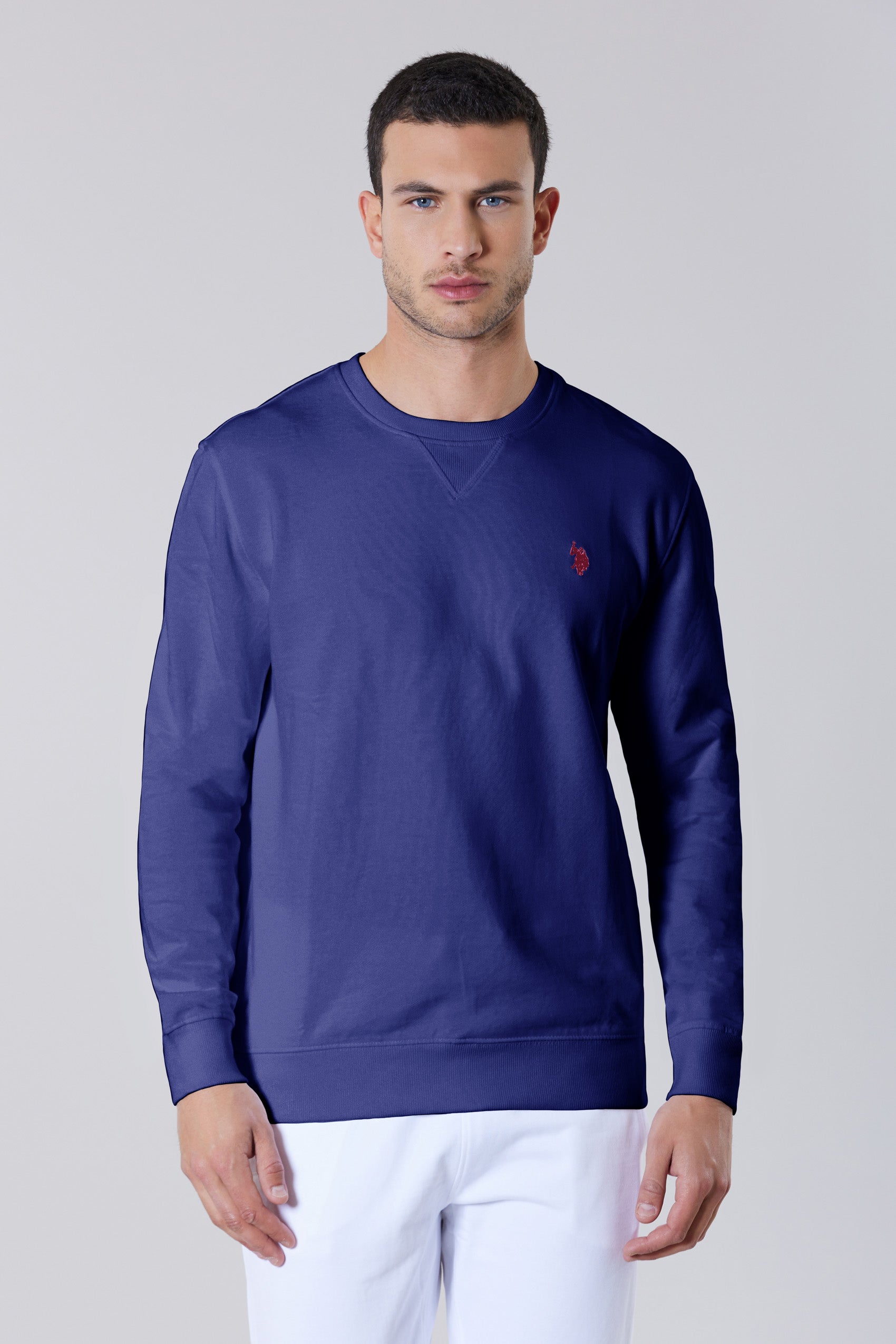 Felpa girocollo da uomo con logo