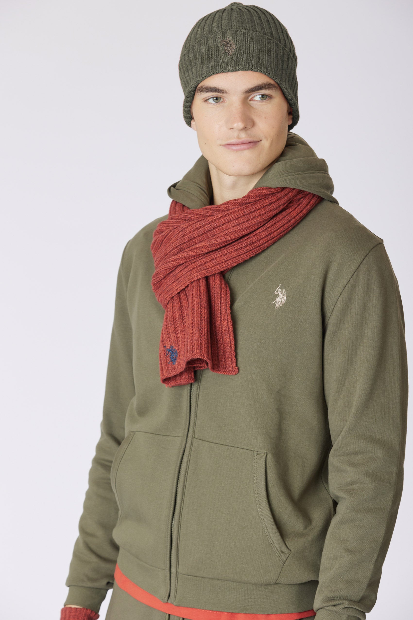 Berretto misto lana a coste