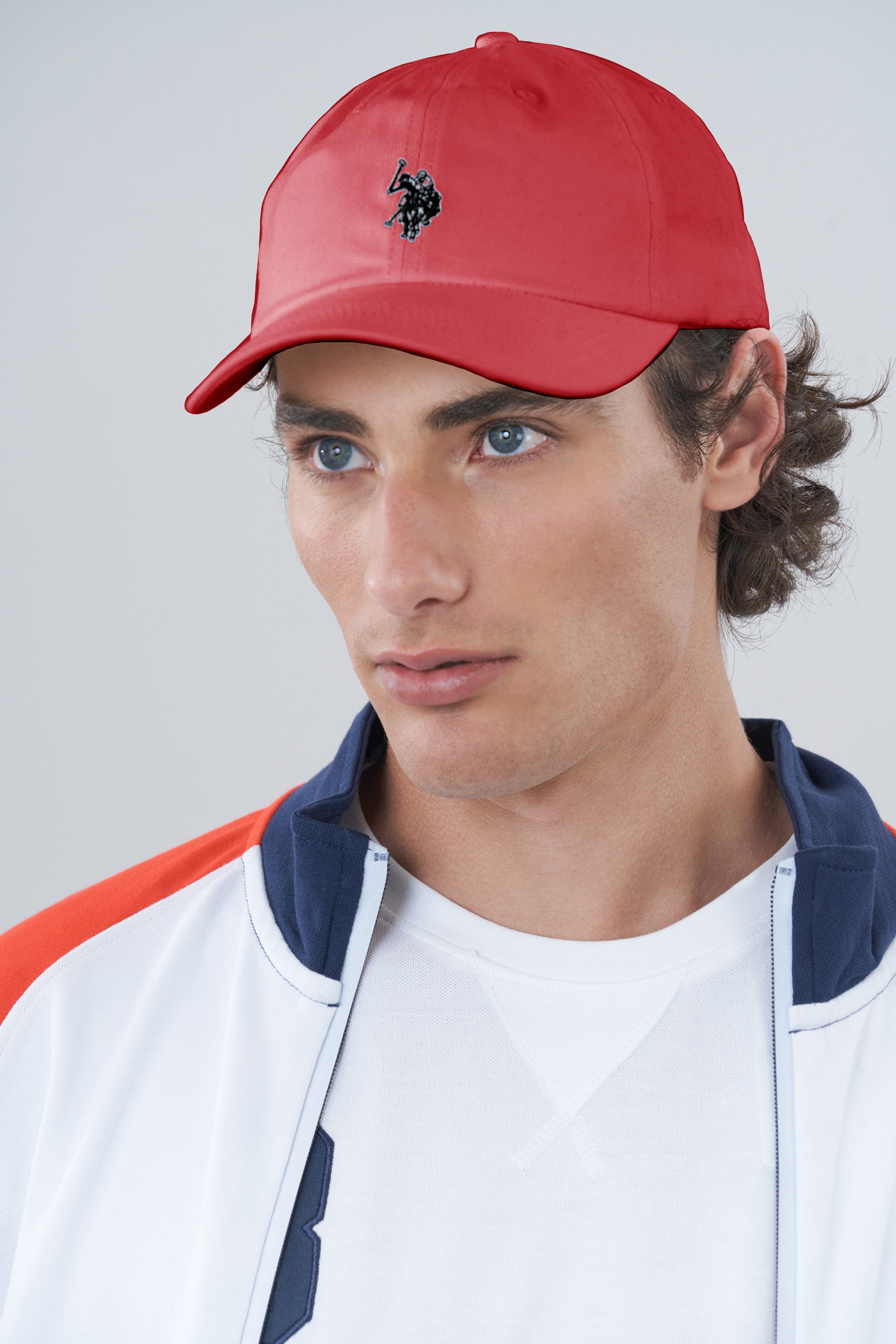 Cappellino in cotone twill con logo ricamato