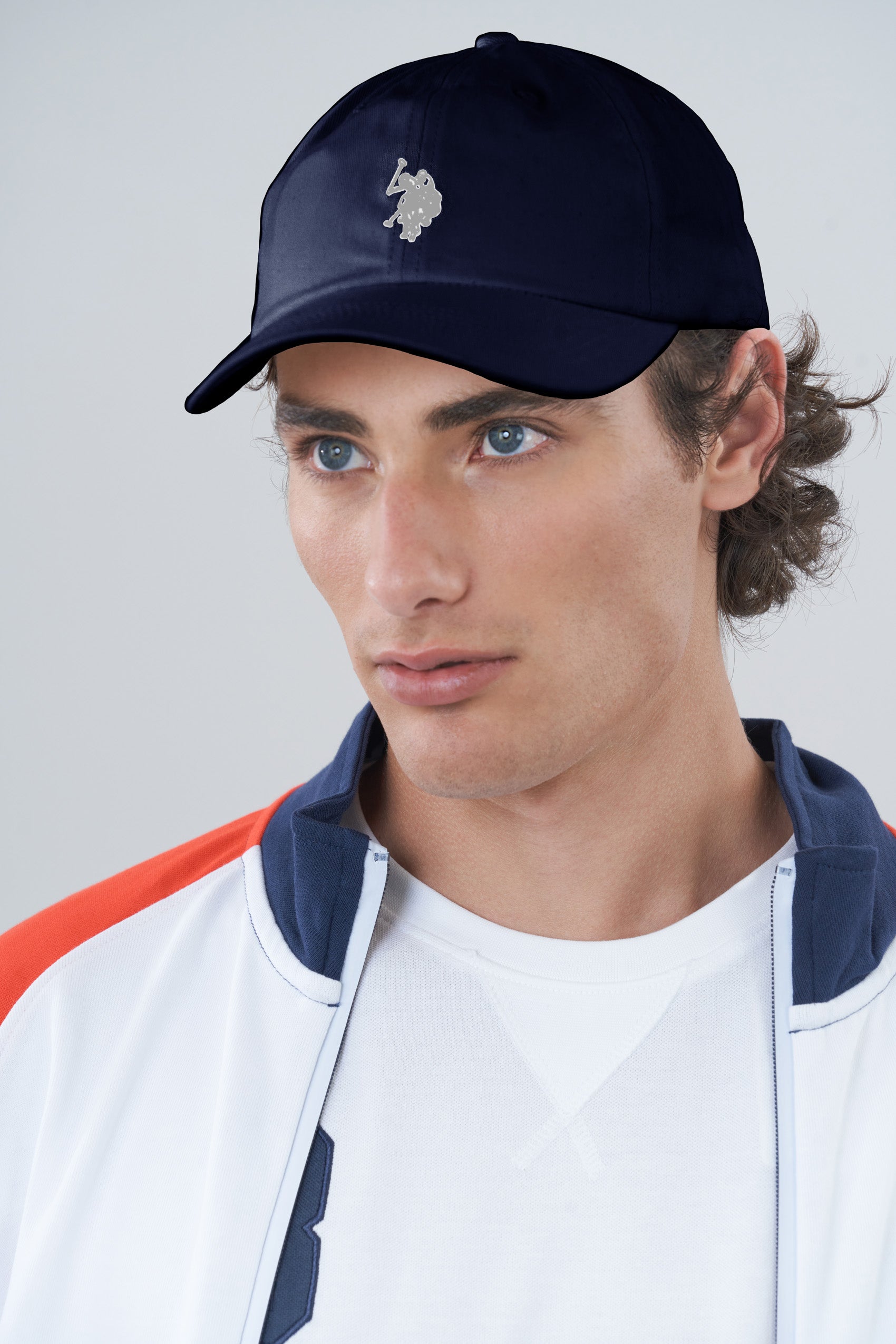 Cappellino in cotone twill con logo ricamato