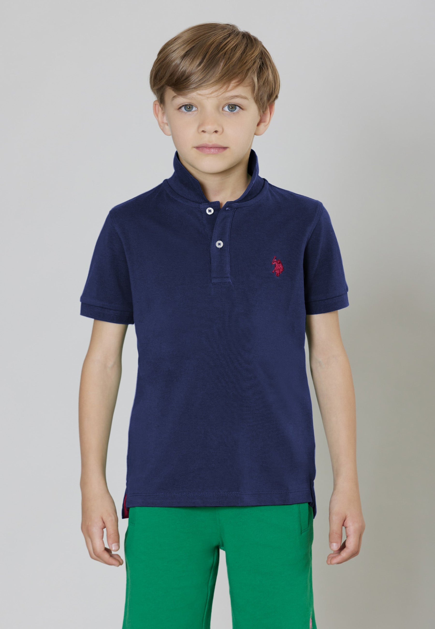 Polo shirt a maniche corte in cotone piquet con logo
