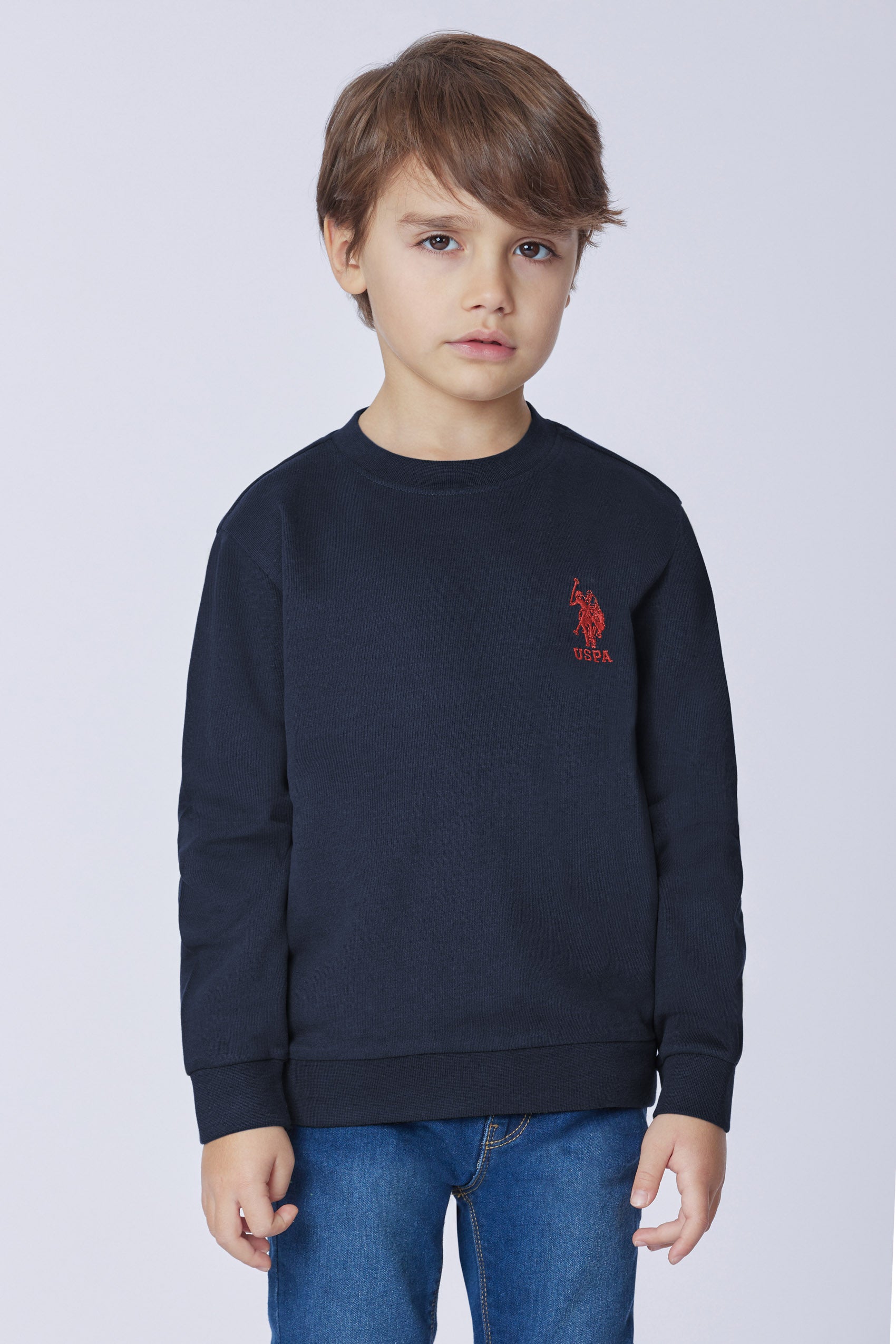 Felpa girocollo con logo