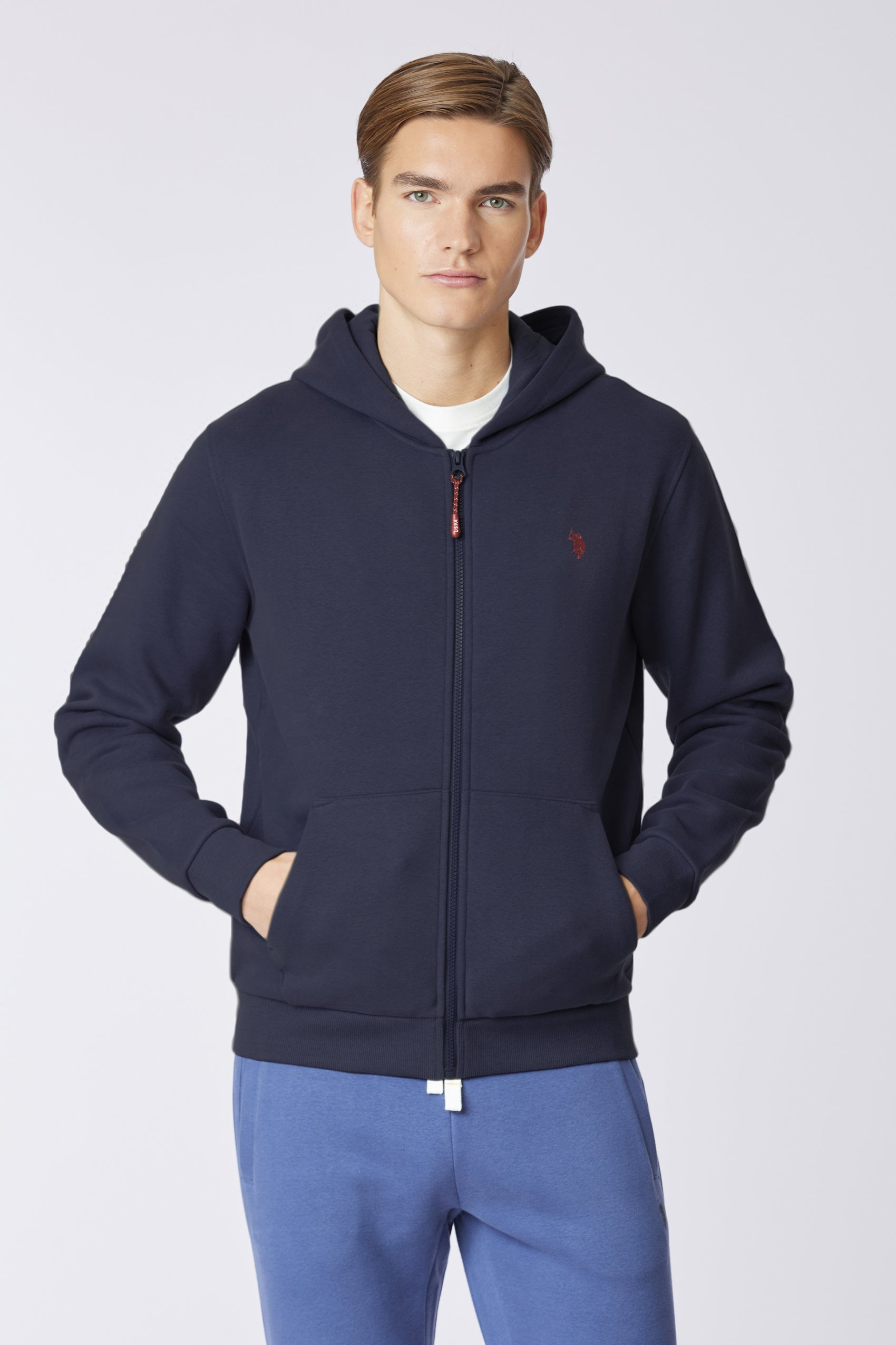 Felpa con cappuccio felpata internamente