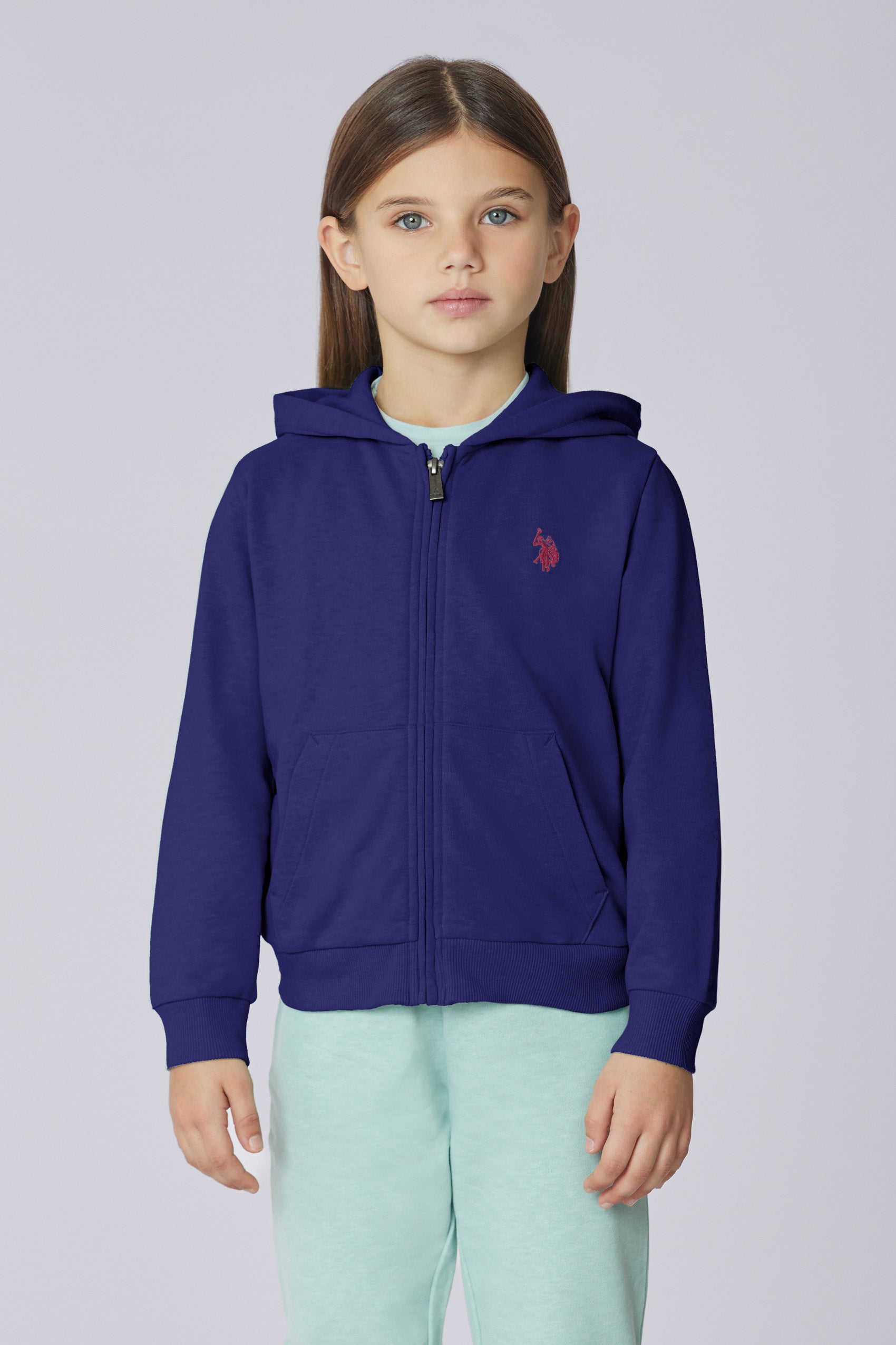 Felpa con cappuccio e chiusura zip