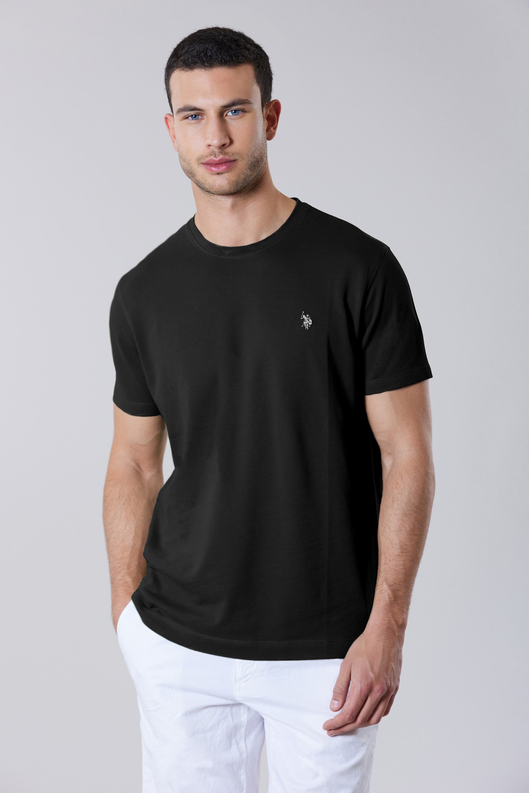 T-shirt a maniche corte in cotone supima premium quality con logo