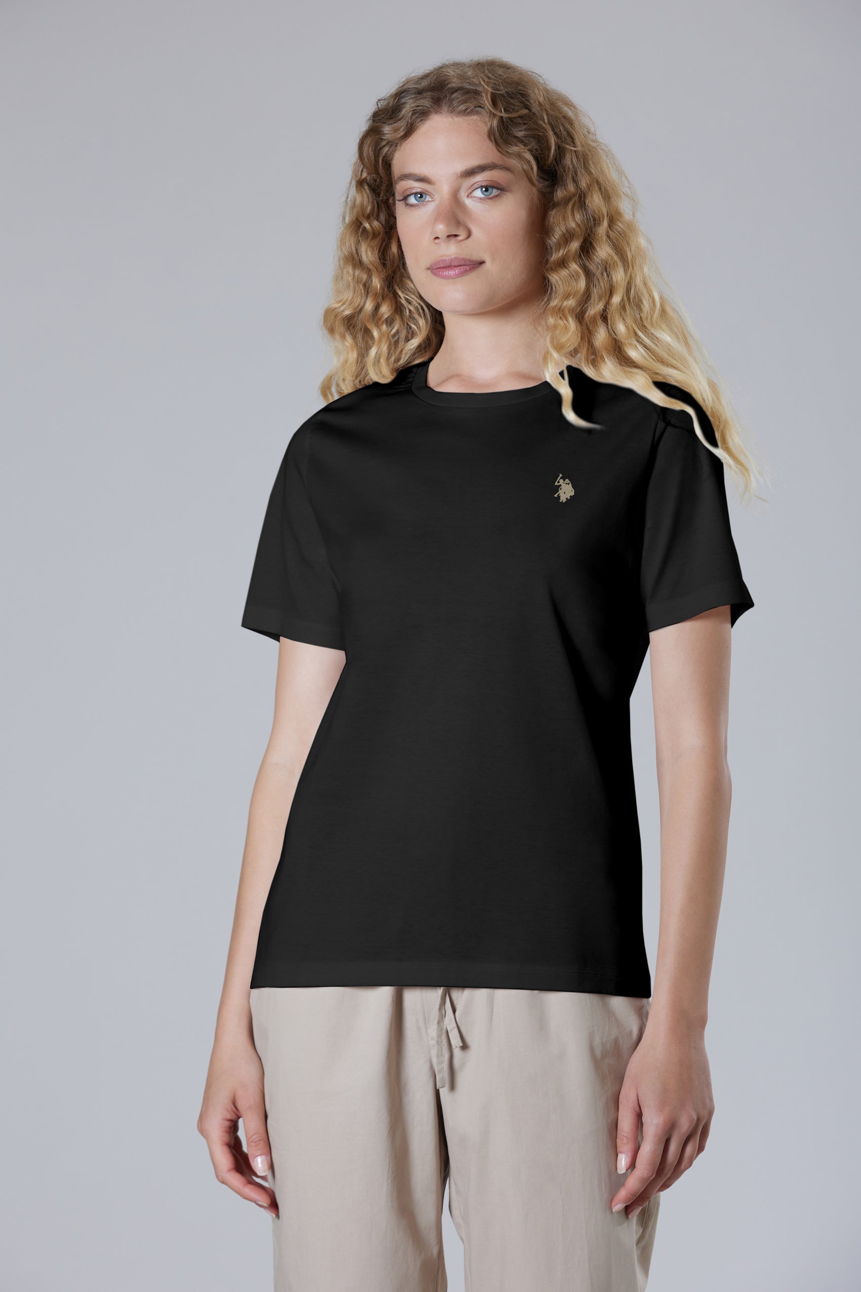 T-shirt girocollo a maniche corte in cotone premium quality