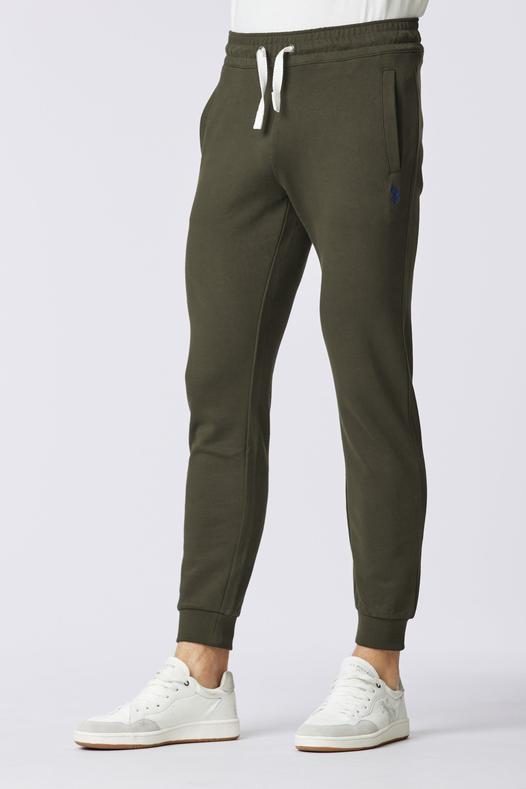 Pantalone sportivo in caldo cotone con logo