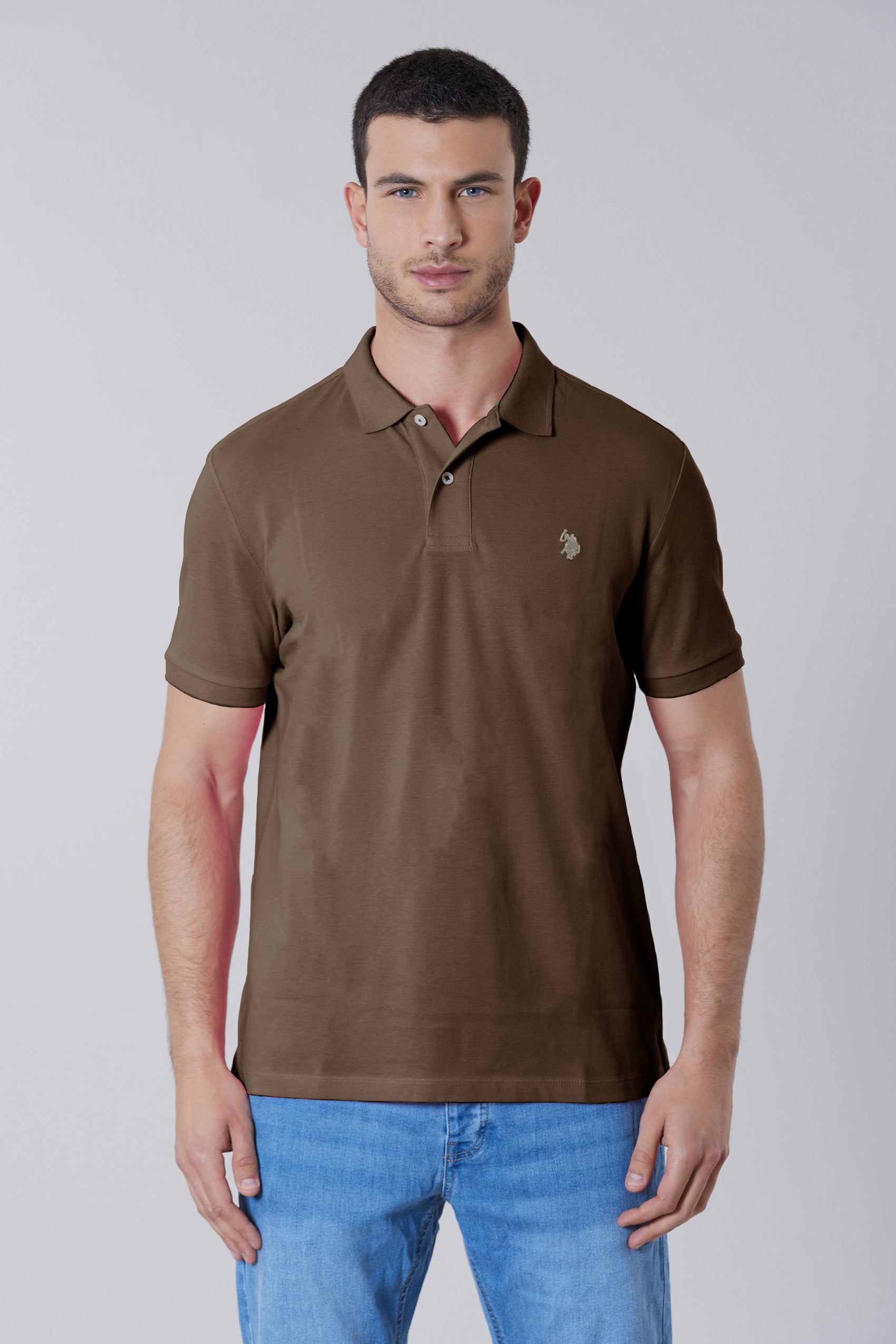Polo shirt a maniche corte in cotone piquet