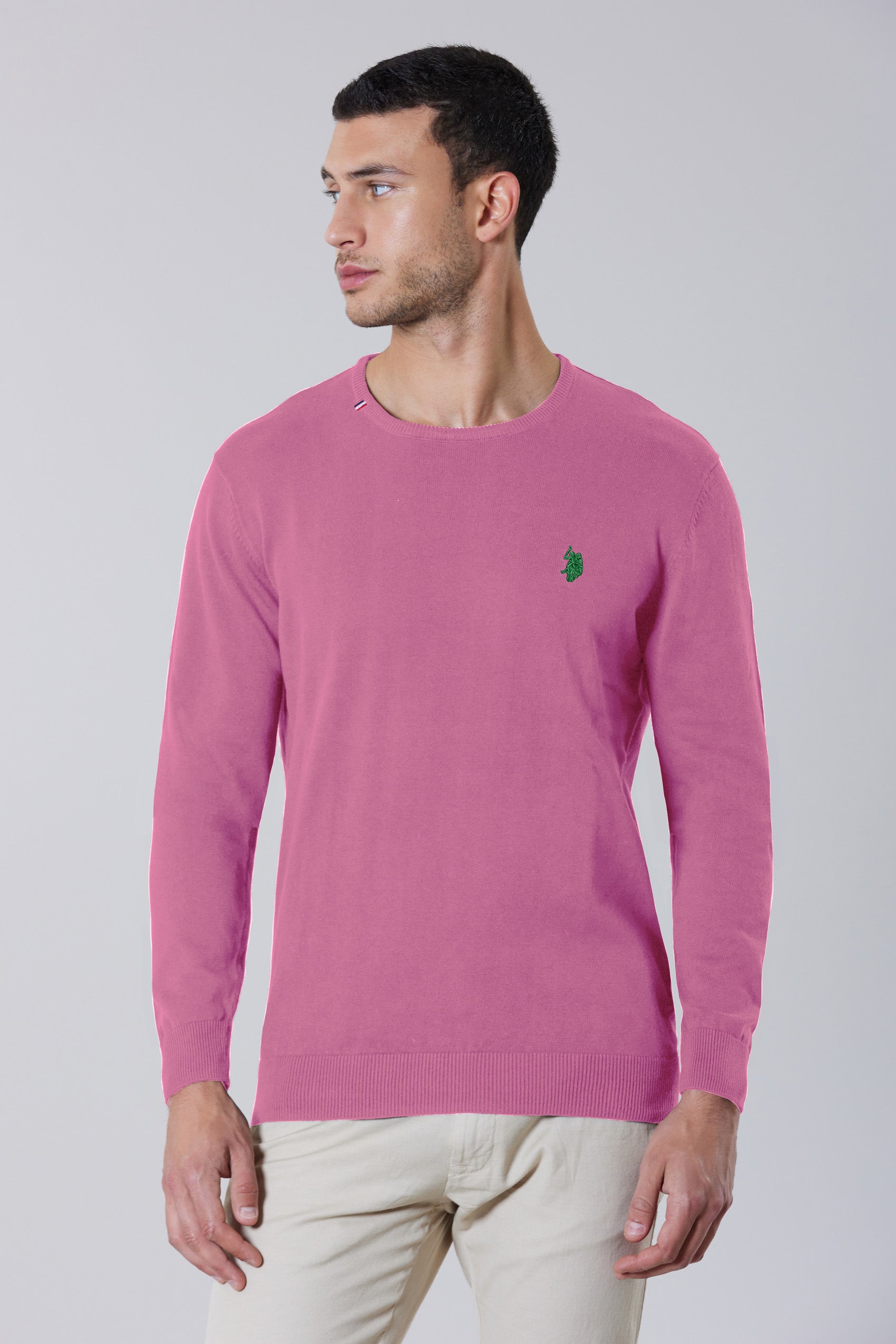 Maglia girocollo in cotone