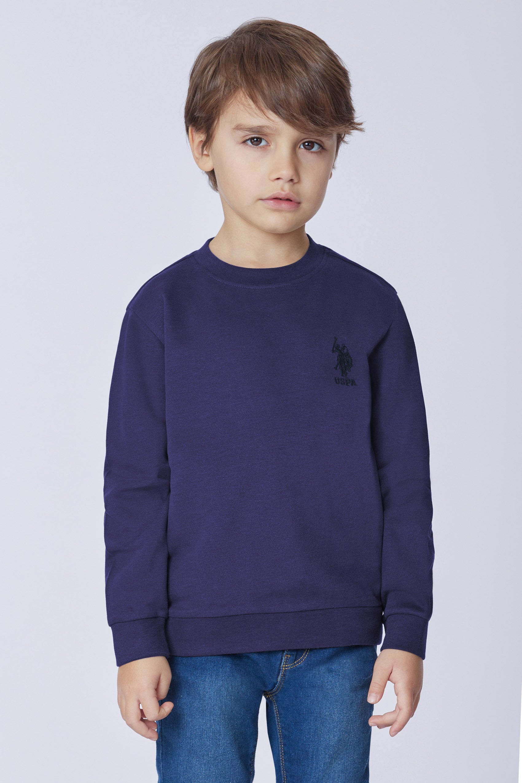 Felpa girocollo con logo