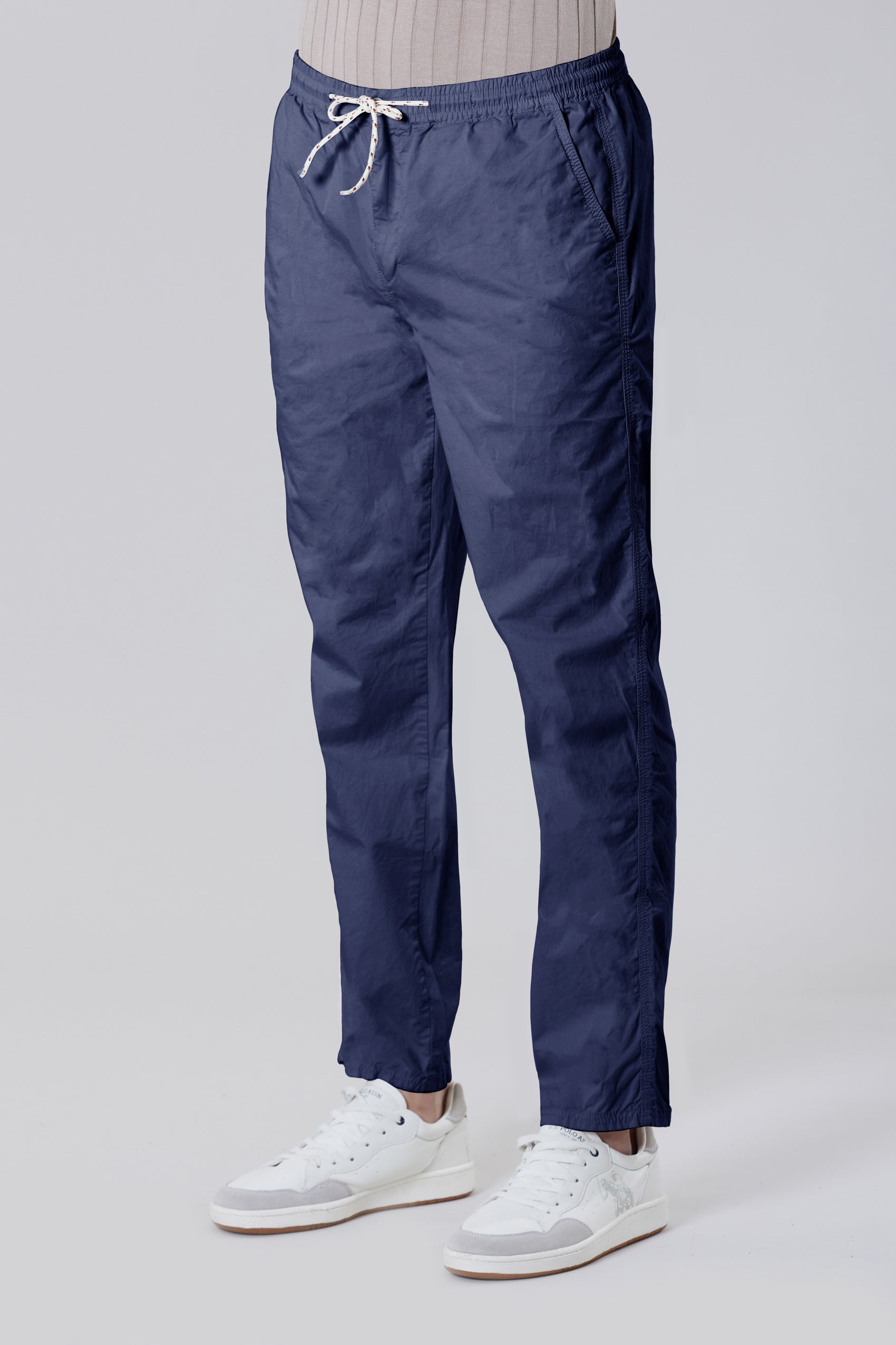 Pantalone chino in cotone stretch popeline