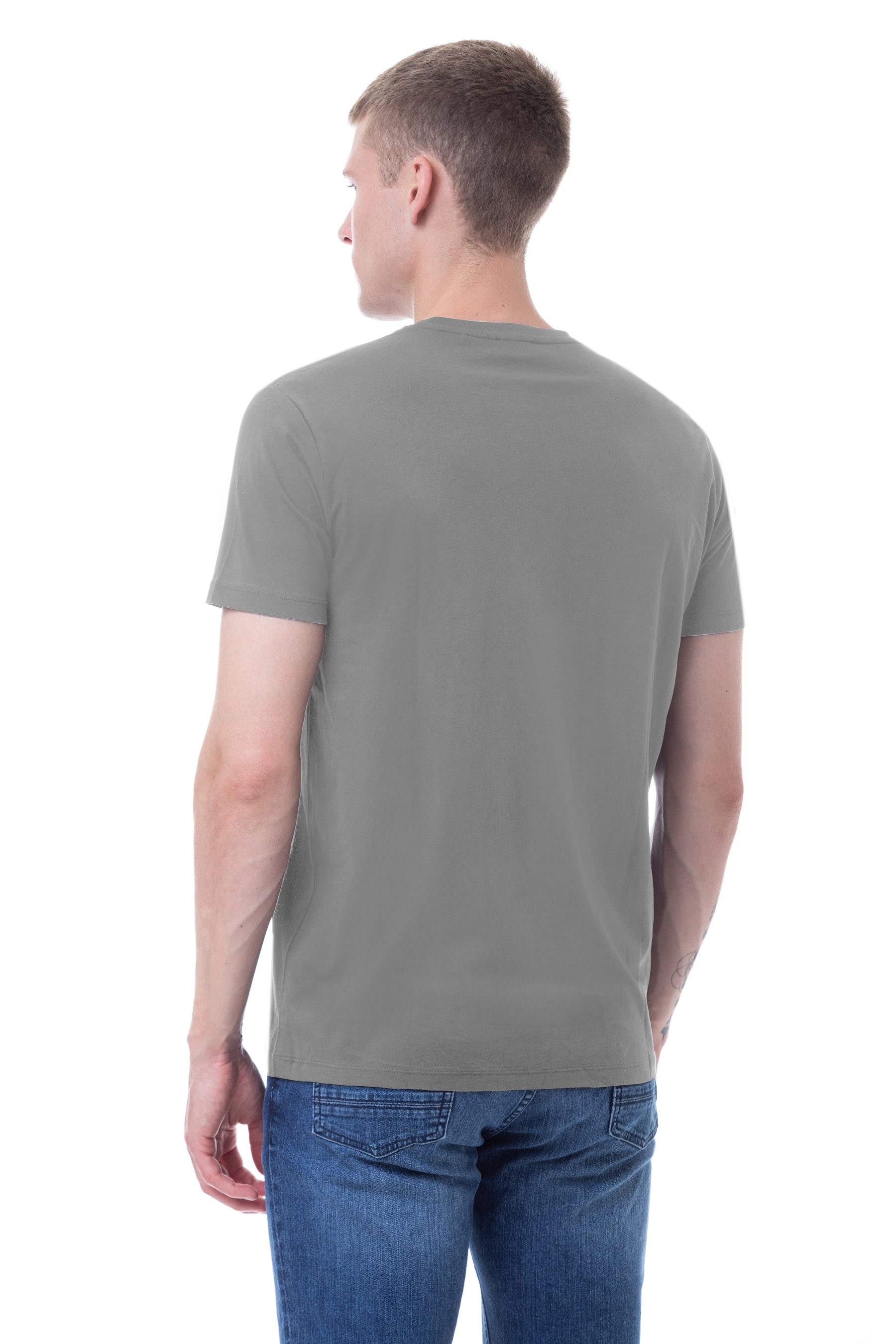 T-shirt girocollo con stampa USPA