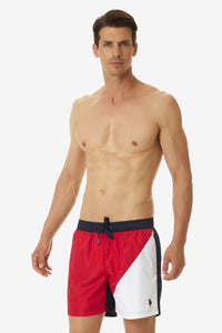 Shorts da mare in new poly nylon tricolor