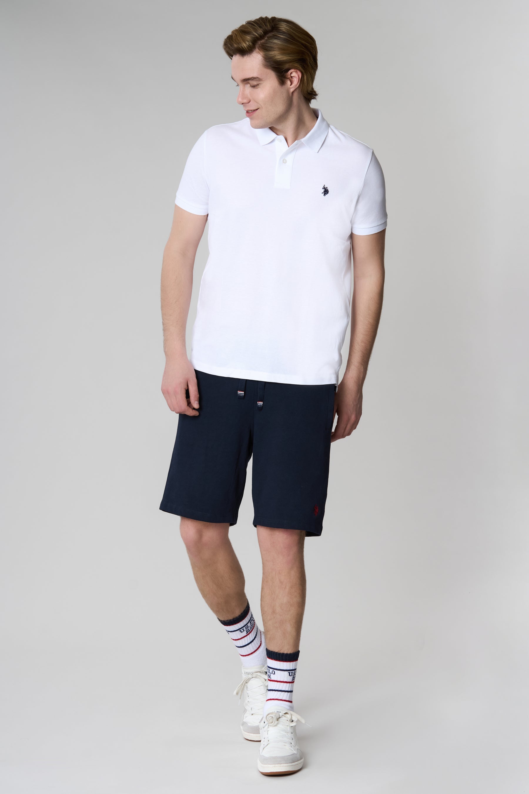 Polo shirt a maniche corte in cotone piquet