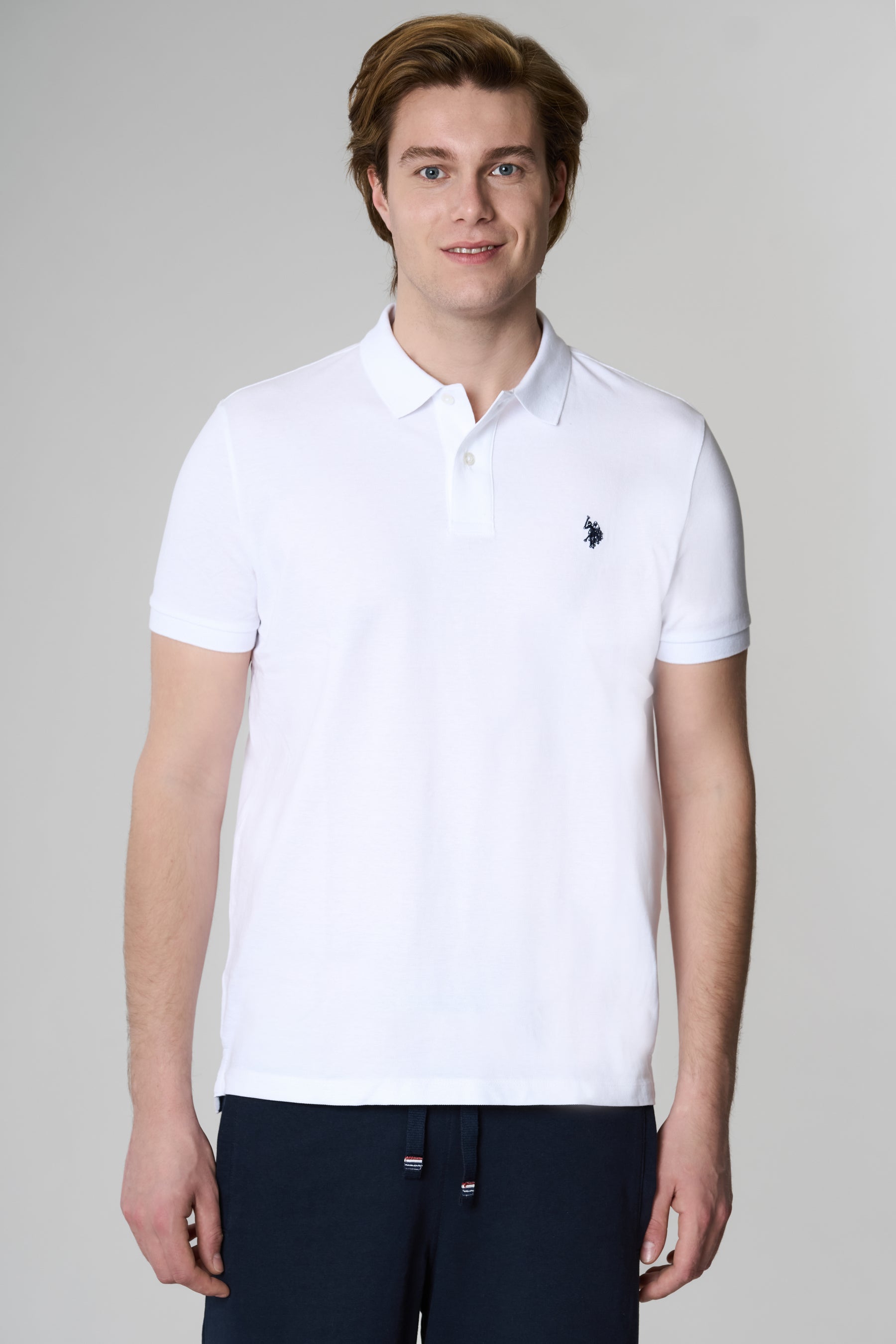 Polo shirt a maniche corte in cotone piquet