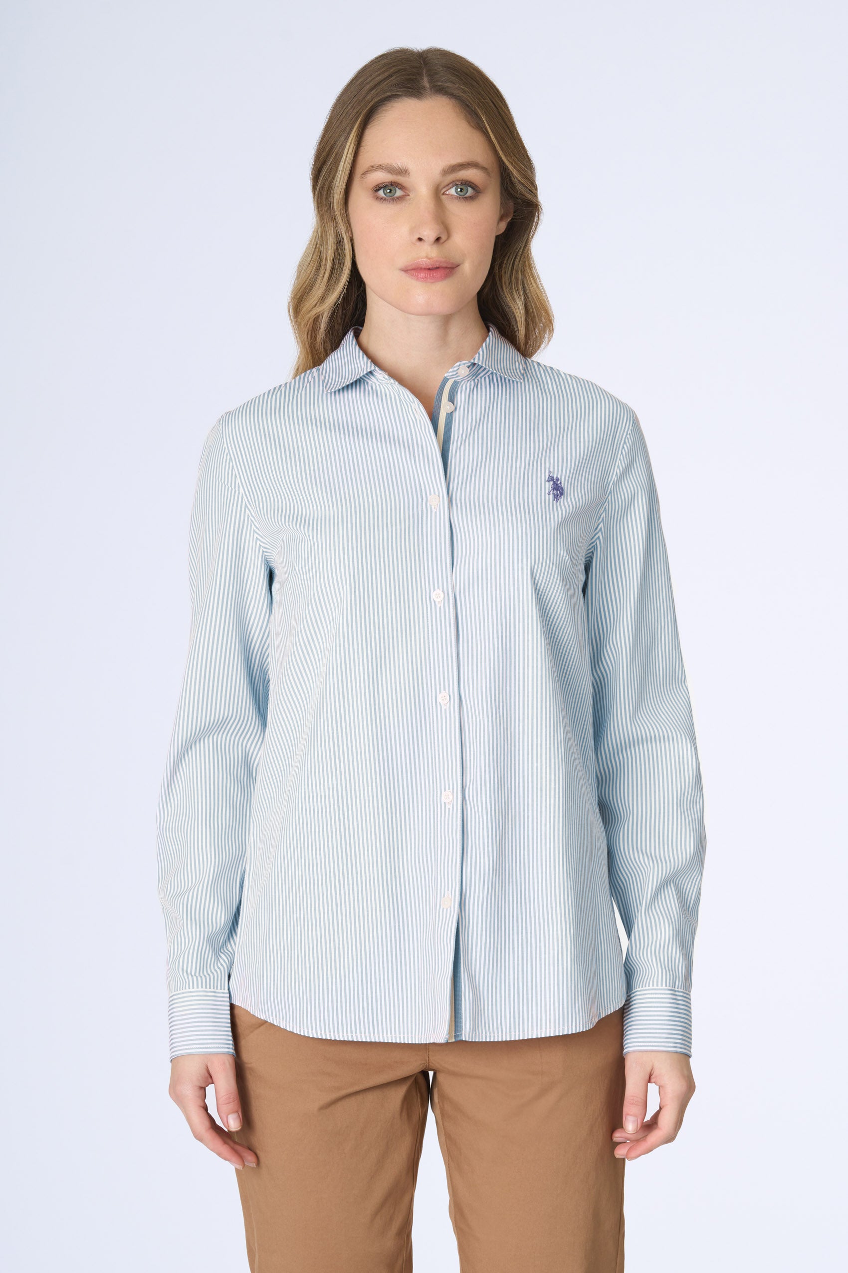 Camicia regular fit a righe