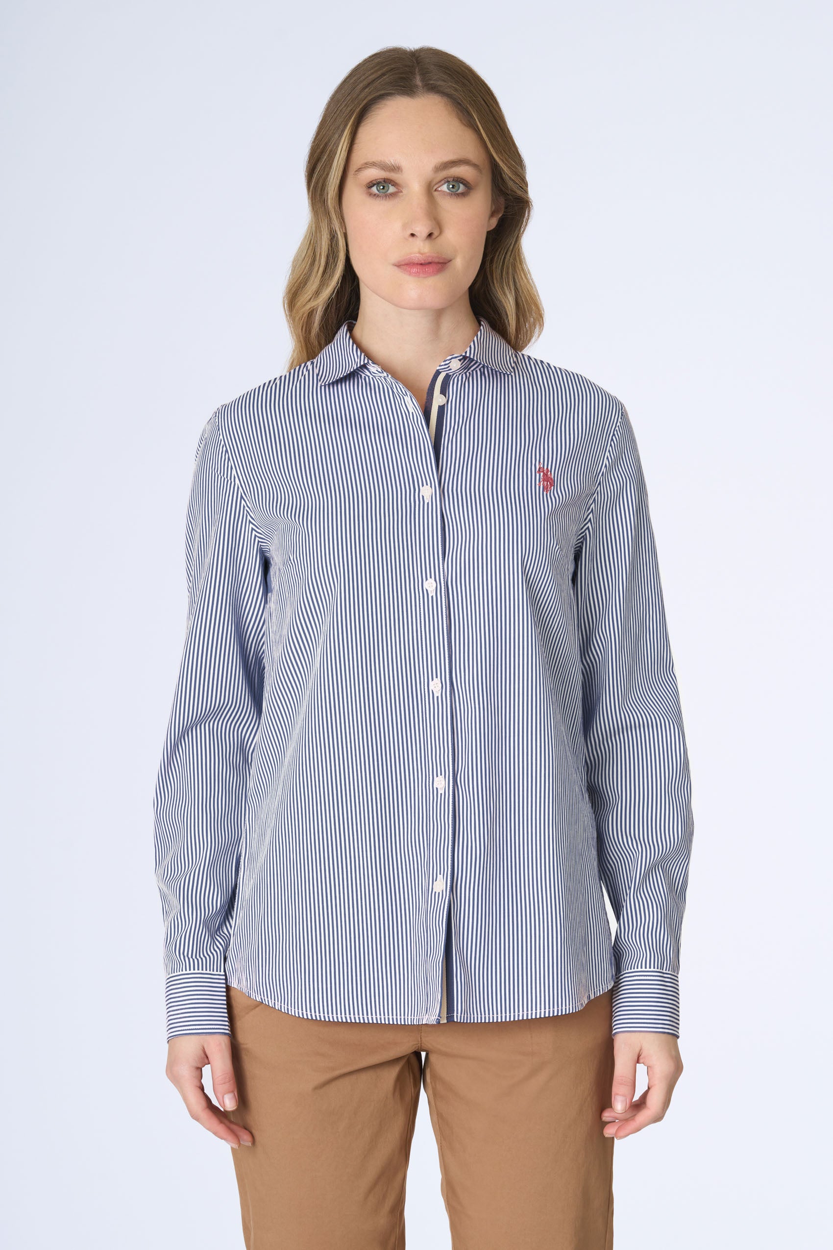 Camicia regular fit a righe