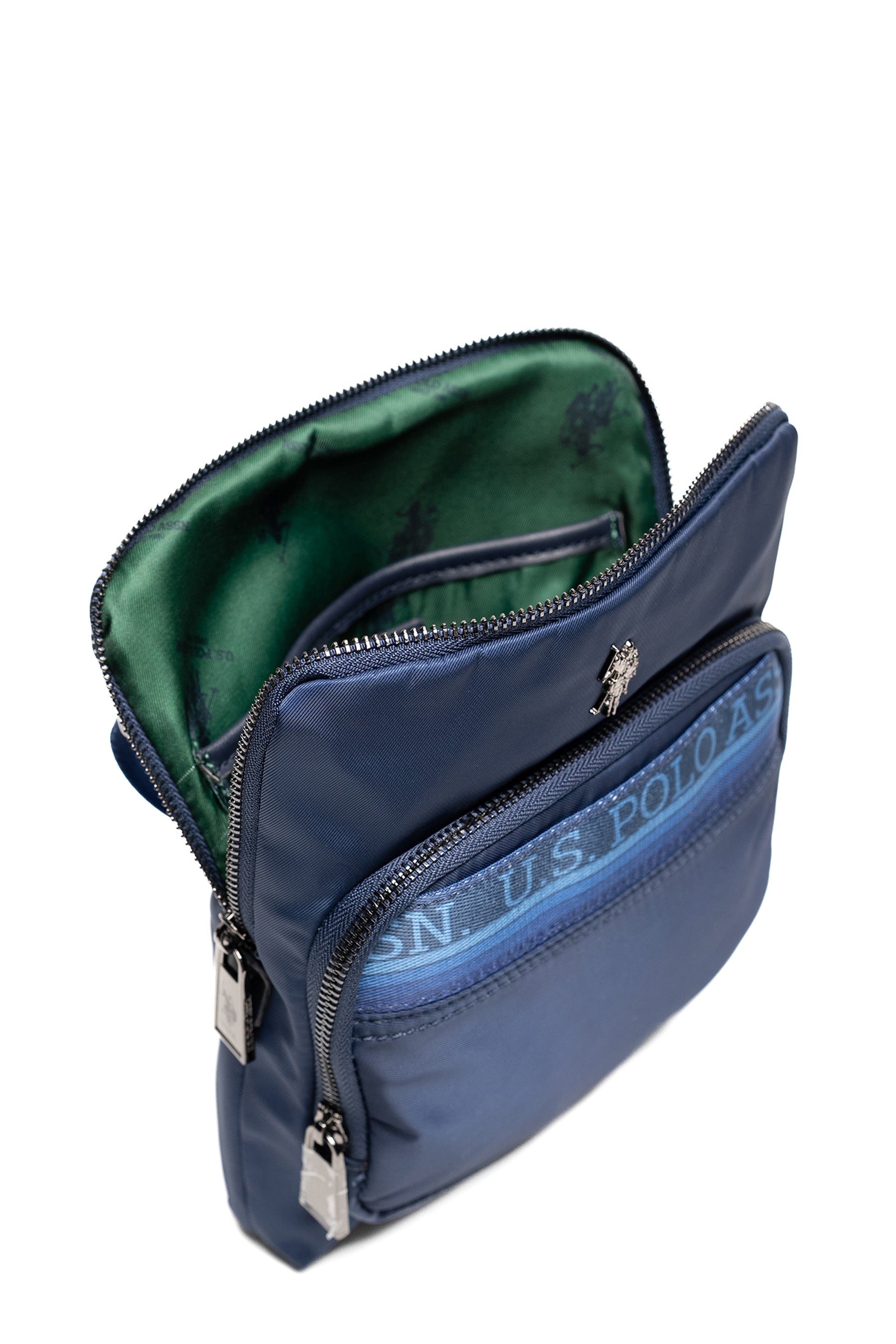 Borsa tracolla con tasca esterna