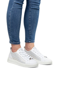 Sneaker da donna in tessuto con stampa U.S. Polo Assn.