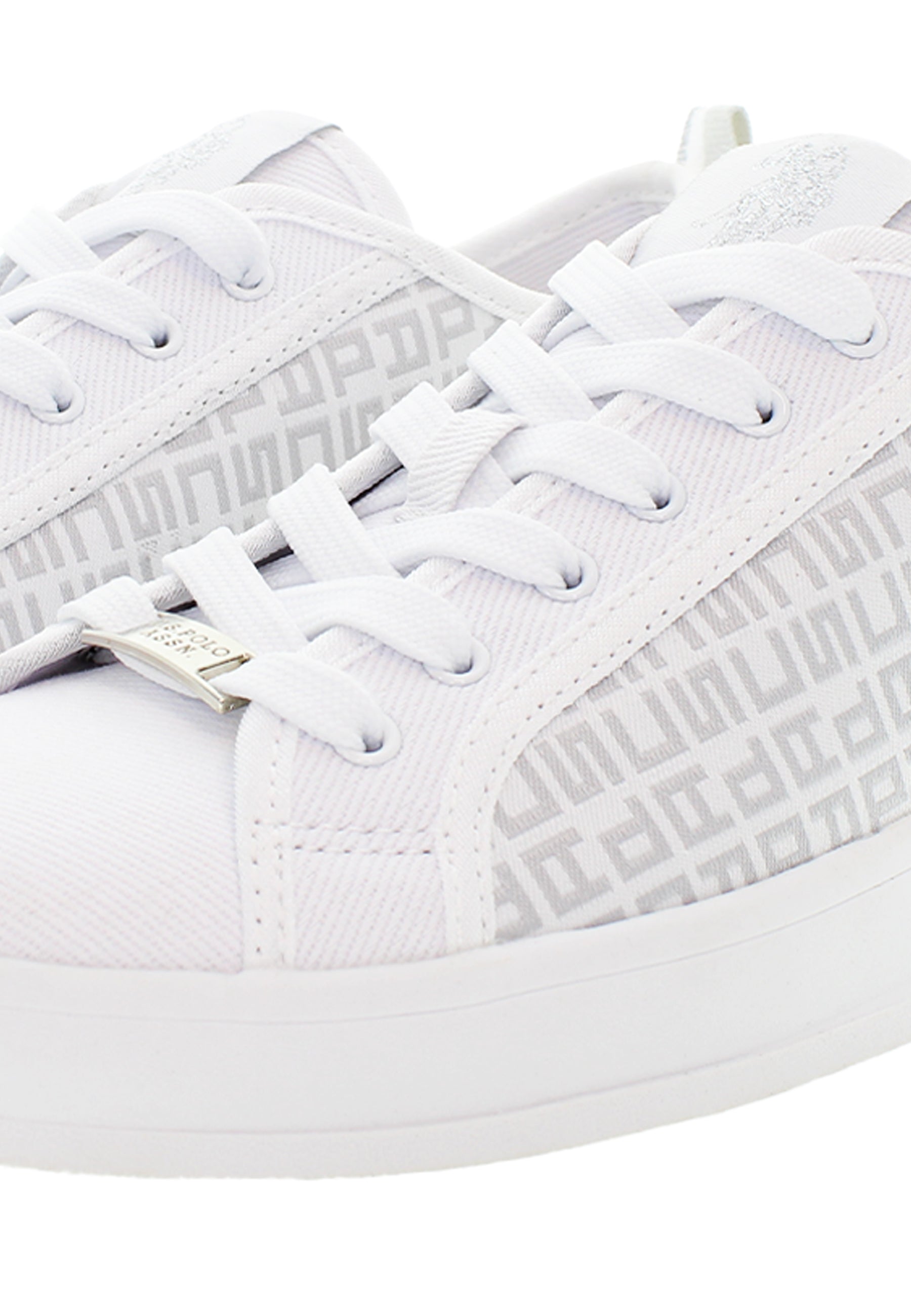 Sneaker da donna in tessuto con stampa U.S. Polo Assn.
