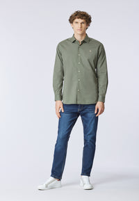 Camicia in cotone overdyed