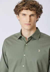 Camicia in cotone overdyed