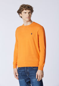 Maglia girocollo cotone e cashmere