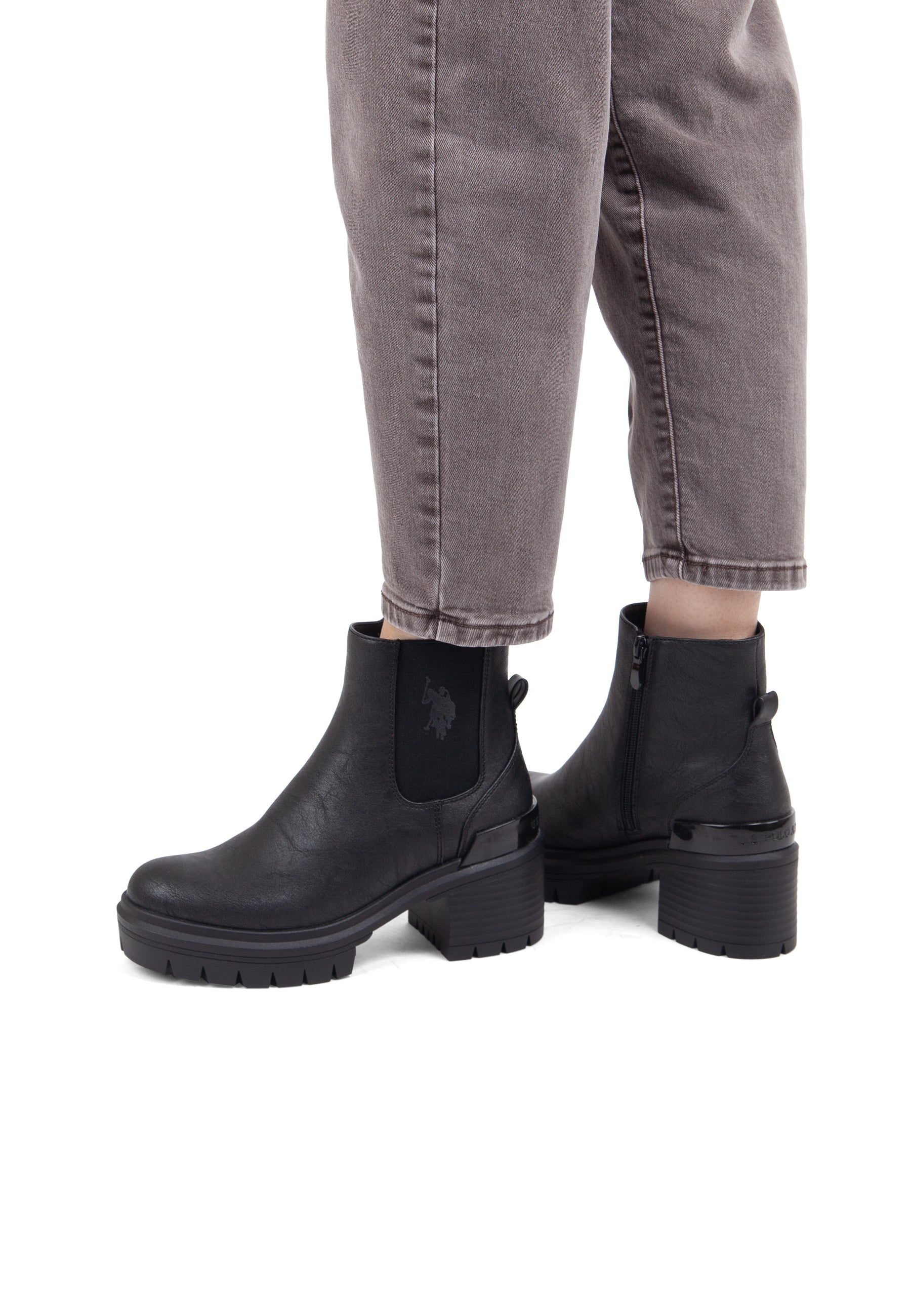 Stivaletto Haley con carrarmato e tacco