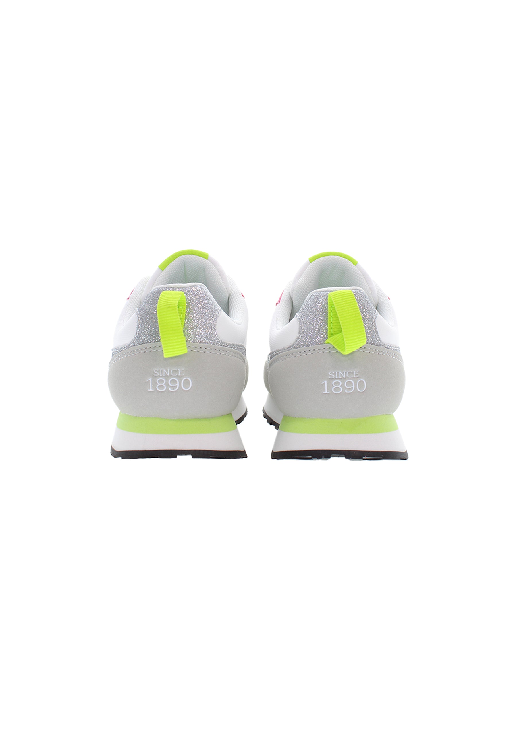 Sneaker da bambina in nylon, poliuretano e suede U.S. Polo Assn.