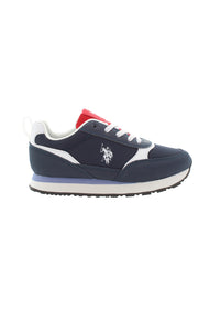 Sneaker da bambino in nylon, poliuretano e suede U.S. Polo Assn.