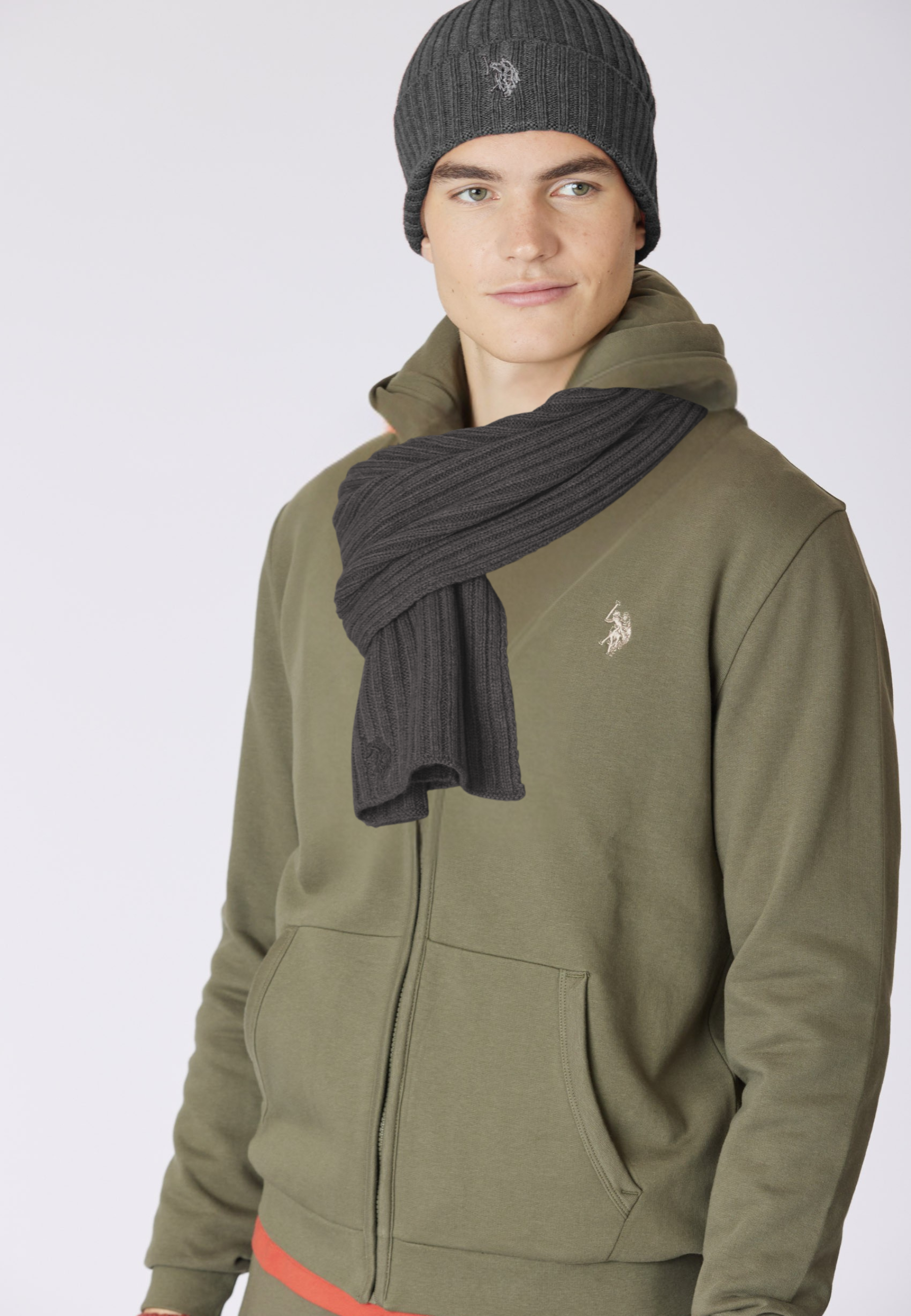 Berretto misto lana a coste