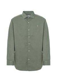 Camicia in cotone overdyed