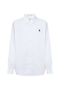 Camicia in cotone stretch popeline regular fit