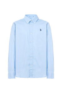 Camicia in cotone stretch popeline regular fit