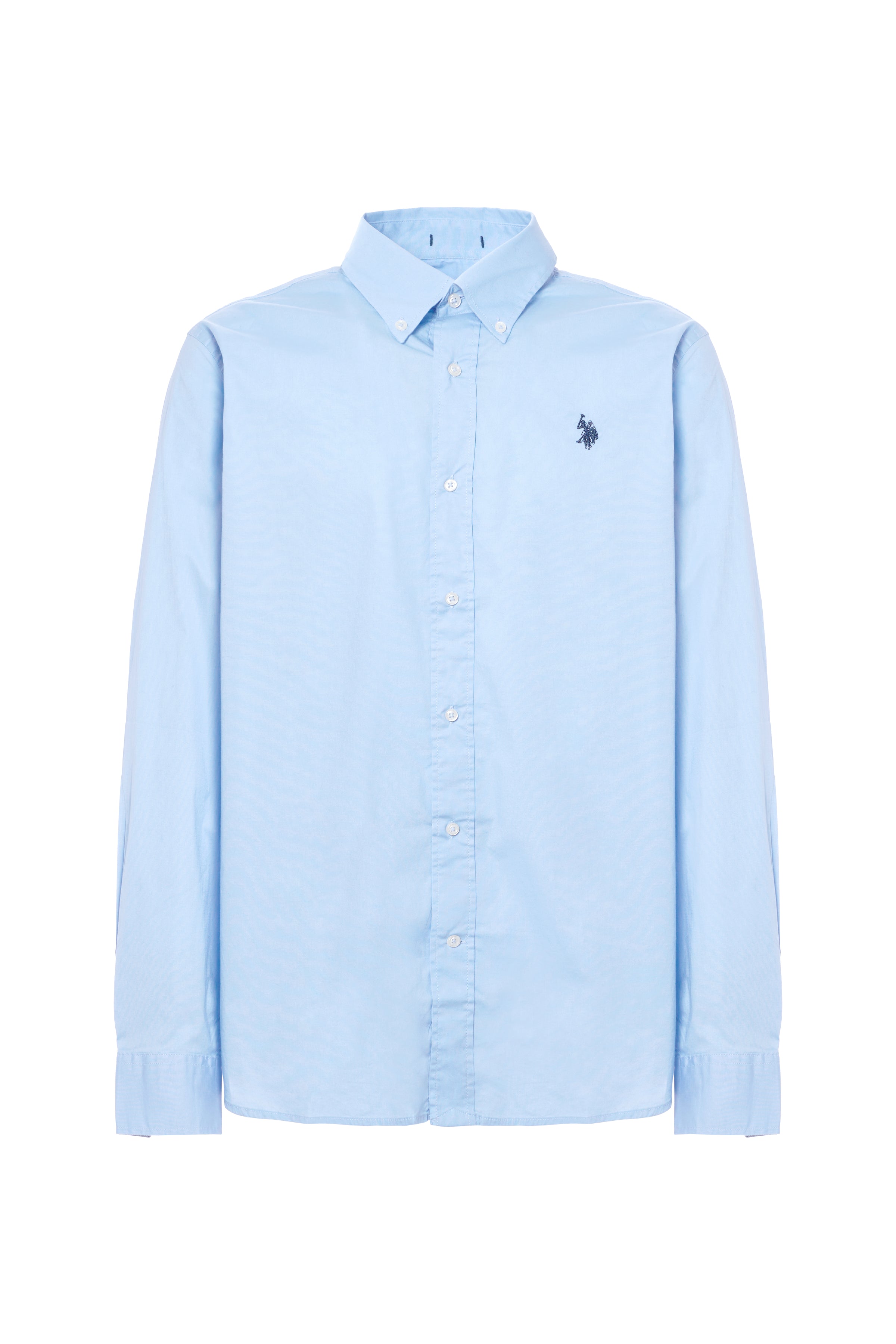 Camicia in cotone stretch popeline regular fit