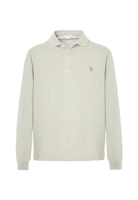 Polo a maniche lunghe heavy jersey tinto capo