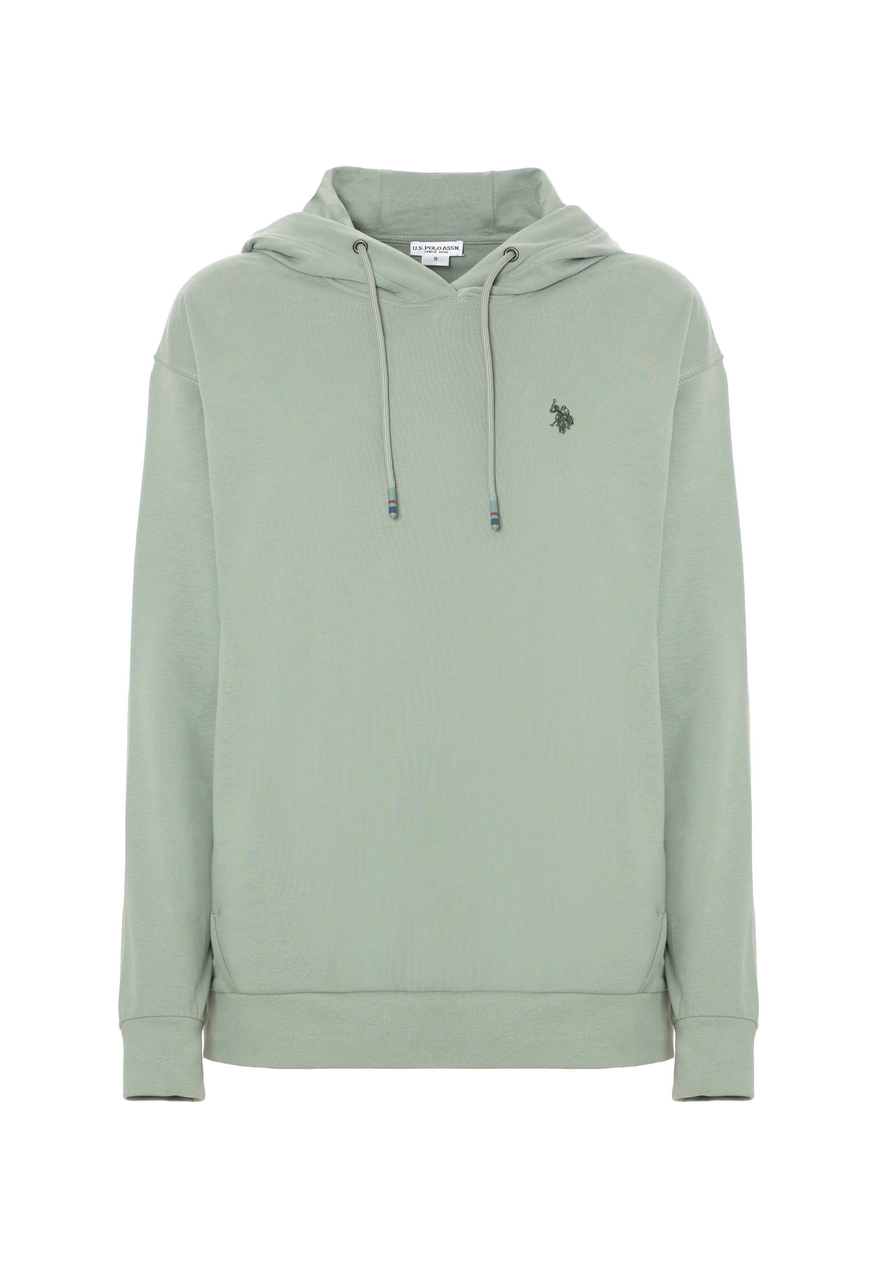 Felpa con cappuccio in cotone stretch