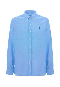 Camicia in cotone oxford slim fit con logo