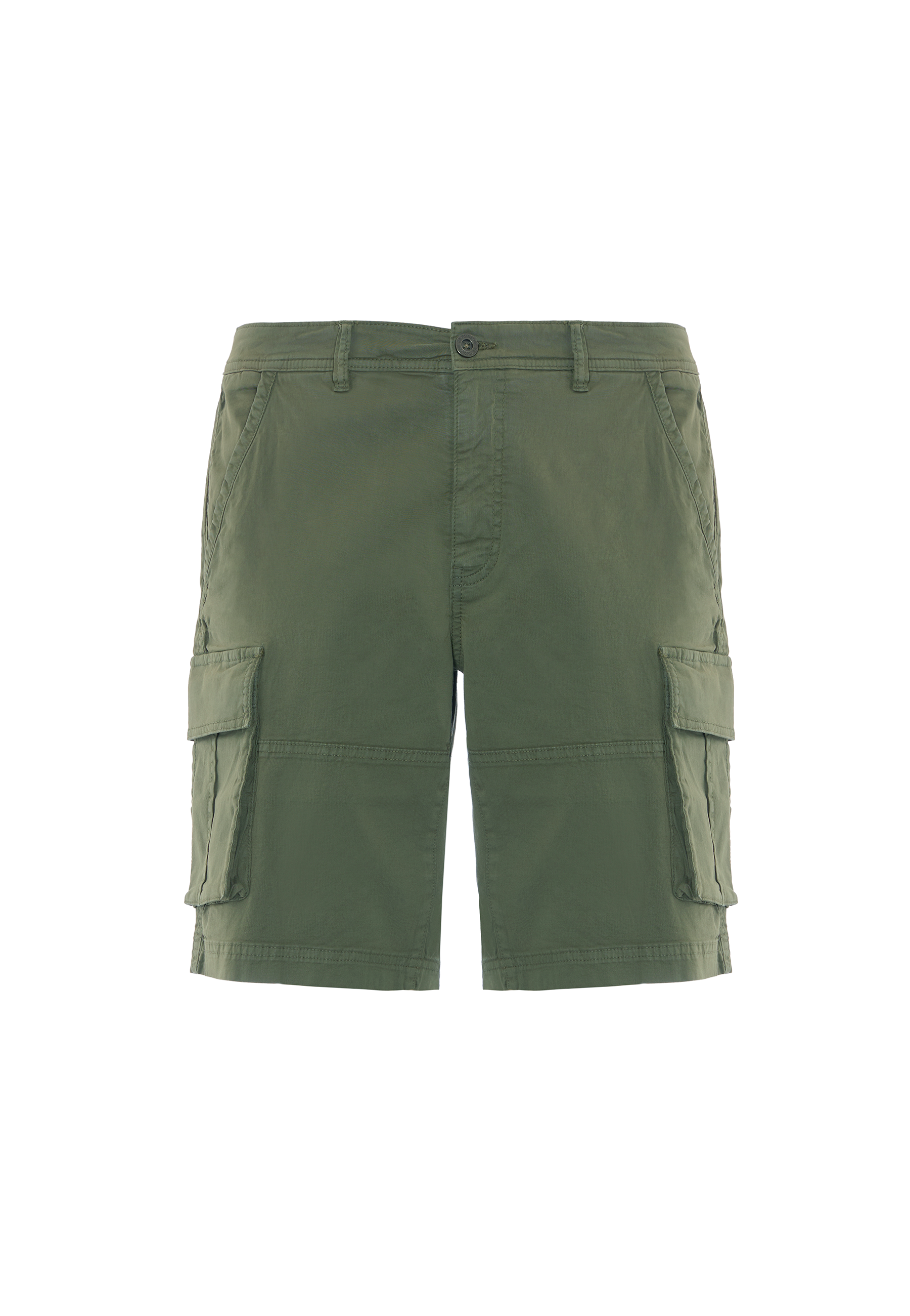 Pantaloni corti cargo in cotone twill stretch