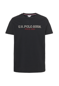 T-shirt a maniche corte in cotone con ricamo U.S. Polo Assn.