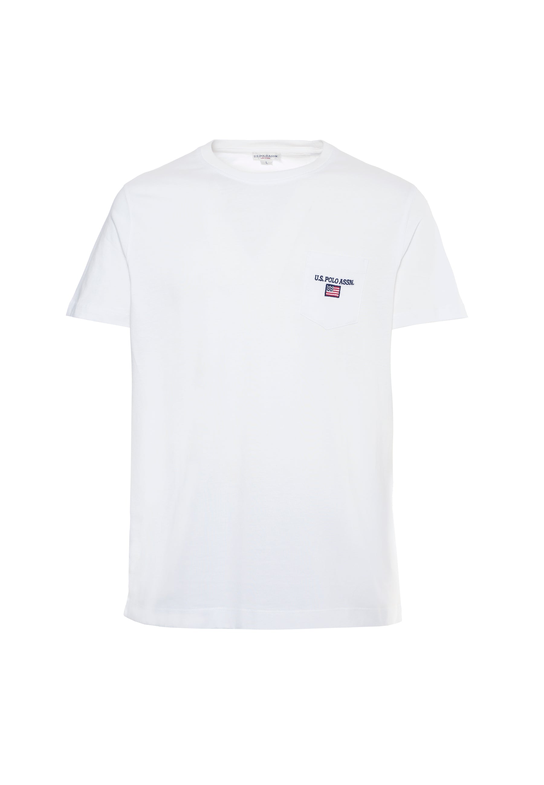 T-shirt a maniche corte in cotone con taschino sul petto