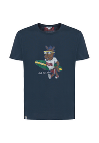 T-shirt a maniche corte in cotone light con stampa frontale