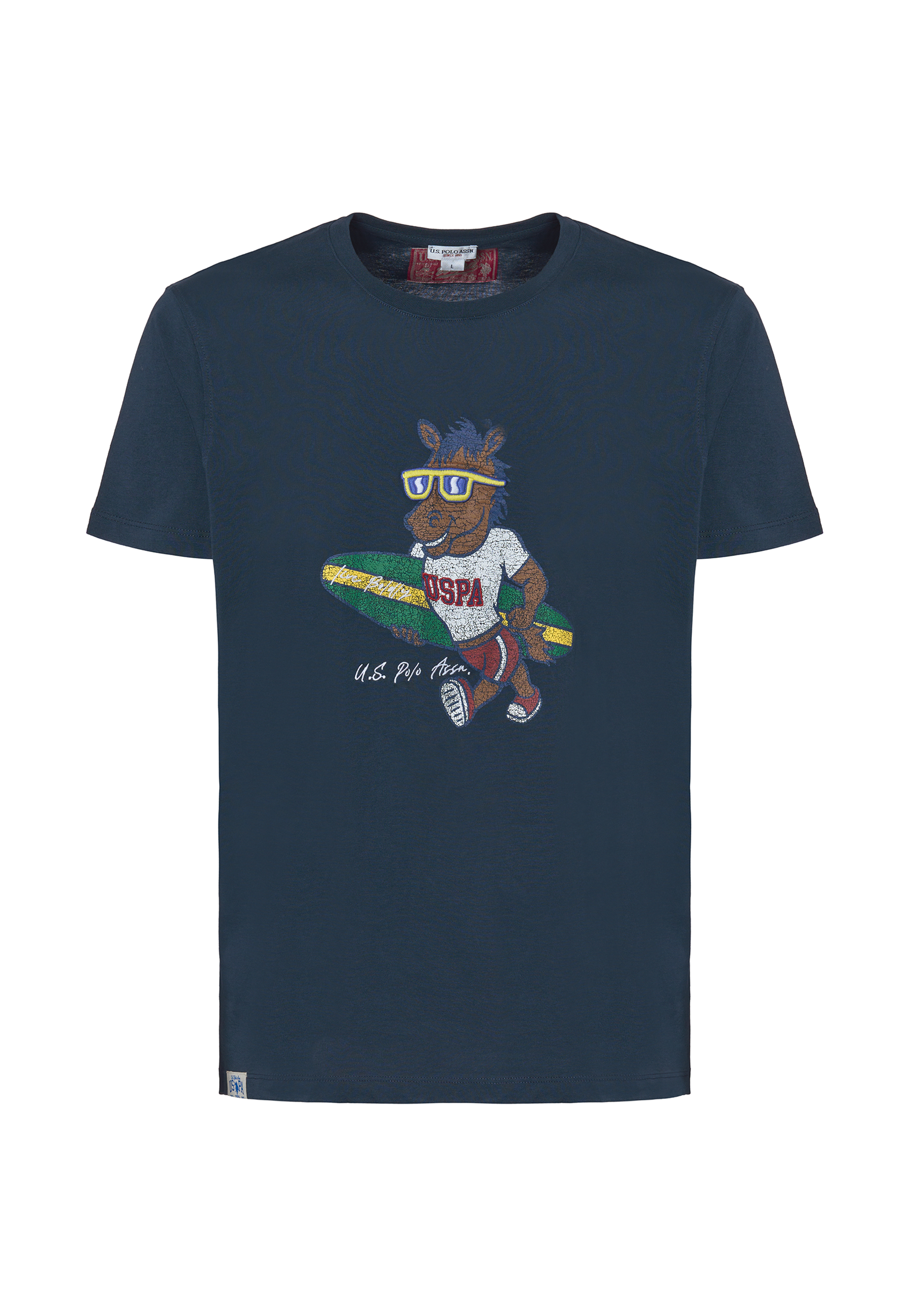 T-shirt a maniche corte in cotone light con stampa frontale