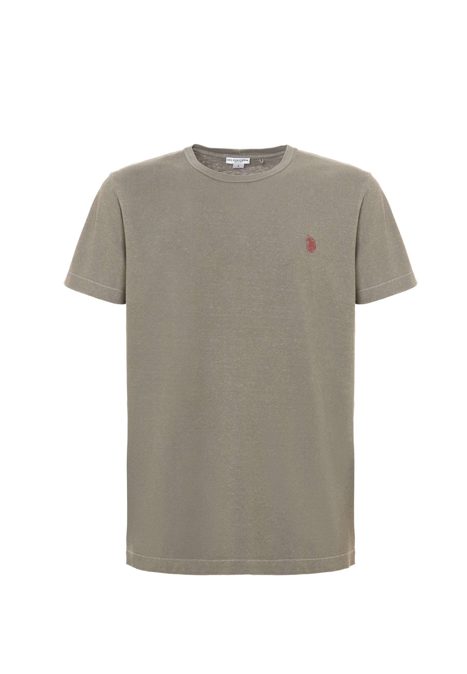 T-shirt a maniche corte in misto cotone organico e canapa con logo
