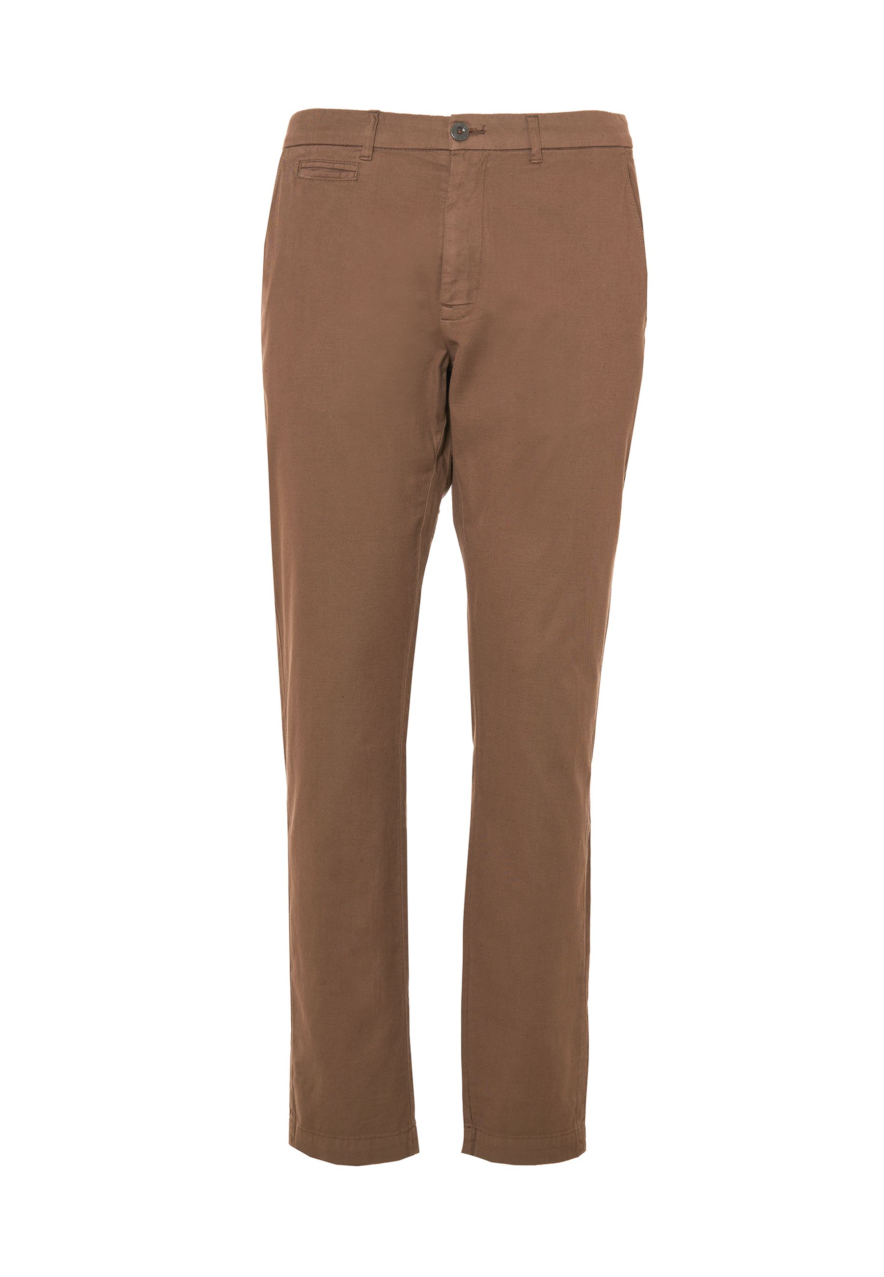 Pantalone chino in misto lino e cotone stretch