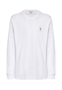 T-shirt a maniche lunghe heavy jersey premium quality con logo