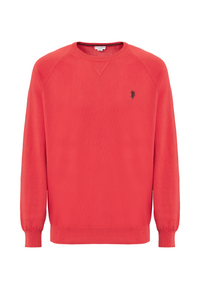 Maglia girocollo raglan in cotone