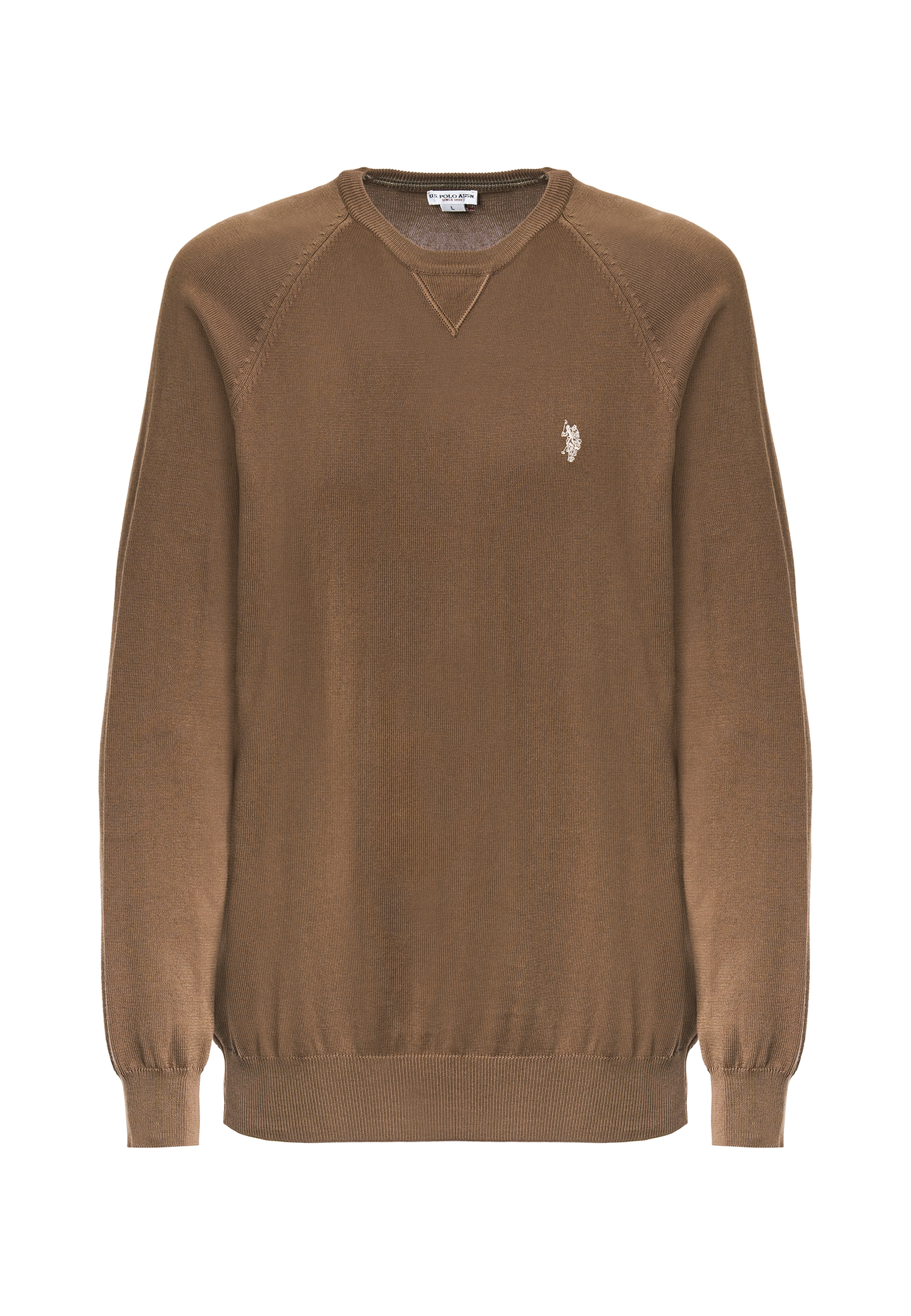 Maglia girocollo raglan in cotone